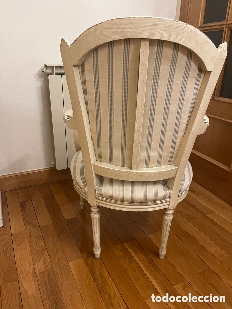 Antig&uuml;edades: Sillones de madera con tapicer&iacute;a - Foto 4