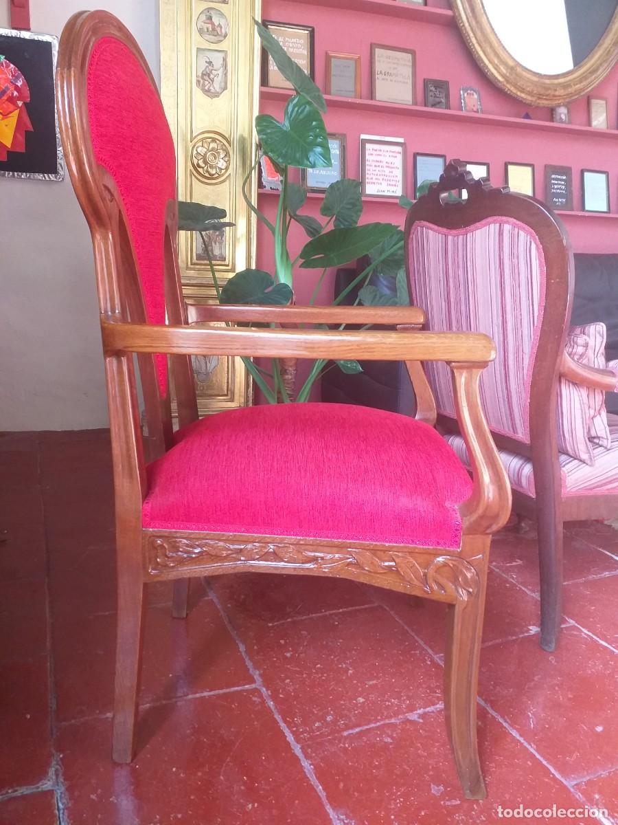 Antig&uuml;edades: Precioso sill&oacute;n modernista. - Foto 3