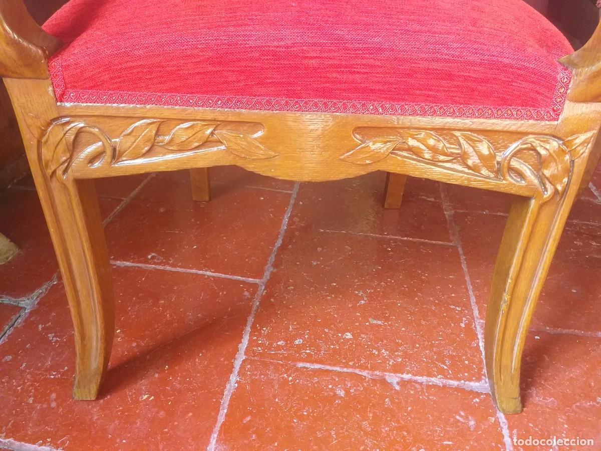 Antig&uuml;edades: Precioso sill&oacute;n modernista. - Foto 4