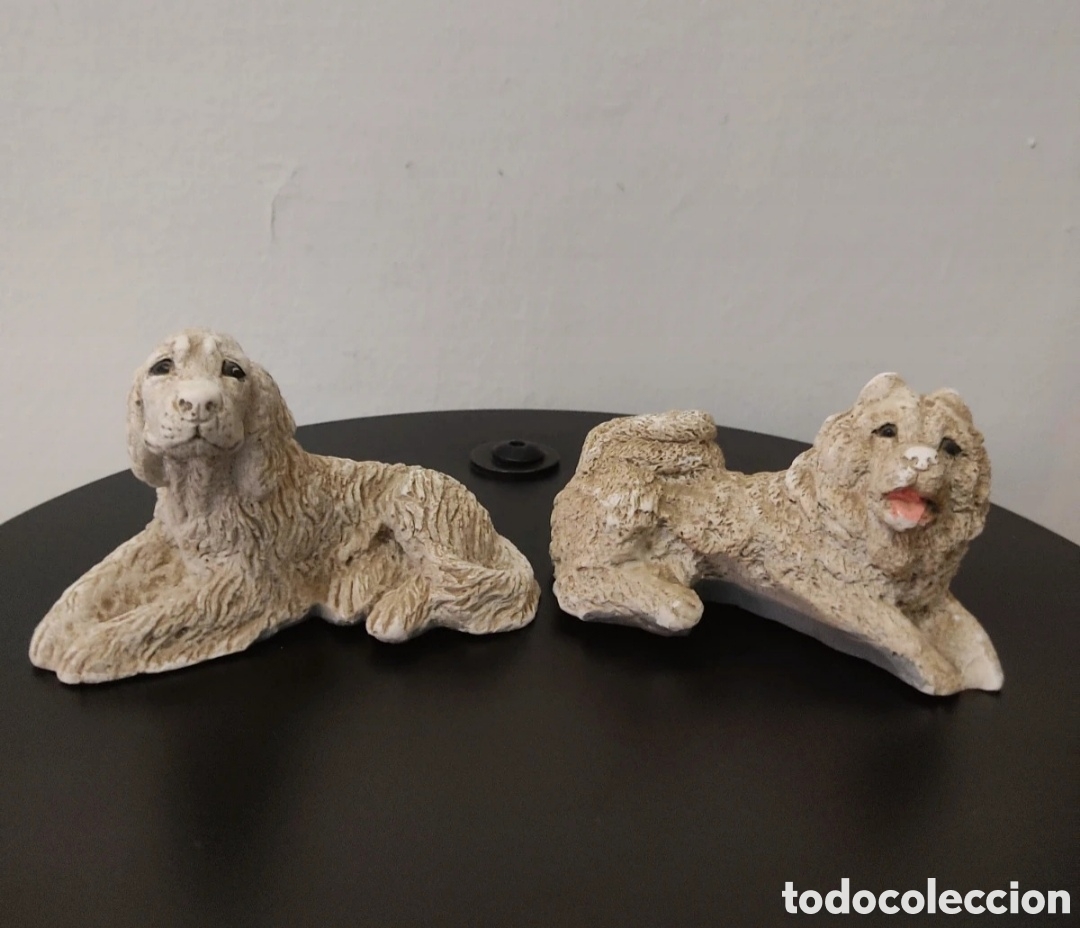 Antig&uuml;edades: Lote de Figuras de Perros Hechos a Mano - Foto 15