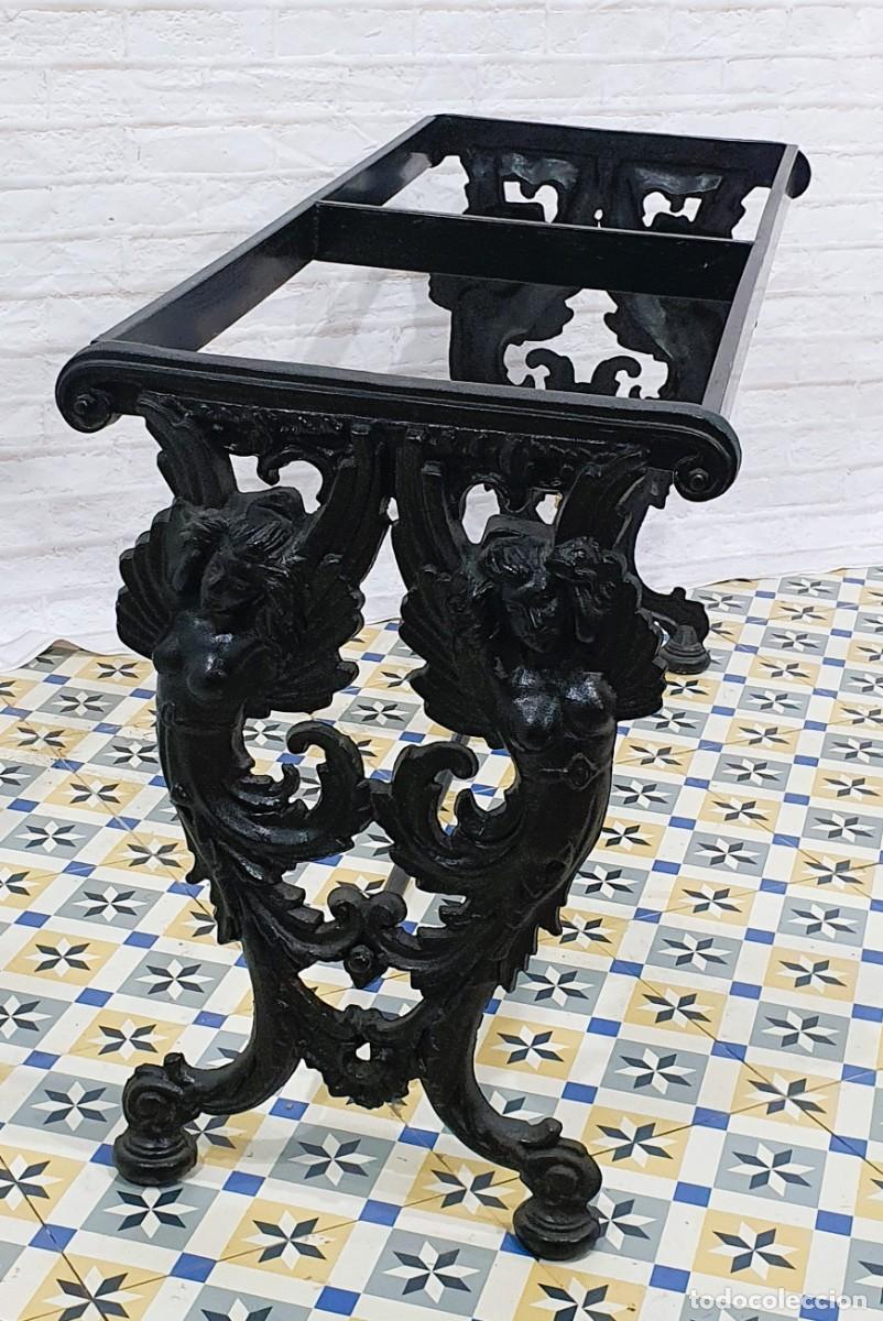 Antig&uuml;edades: Bastidor de mesa en hierro fundido - Foto 1