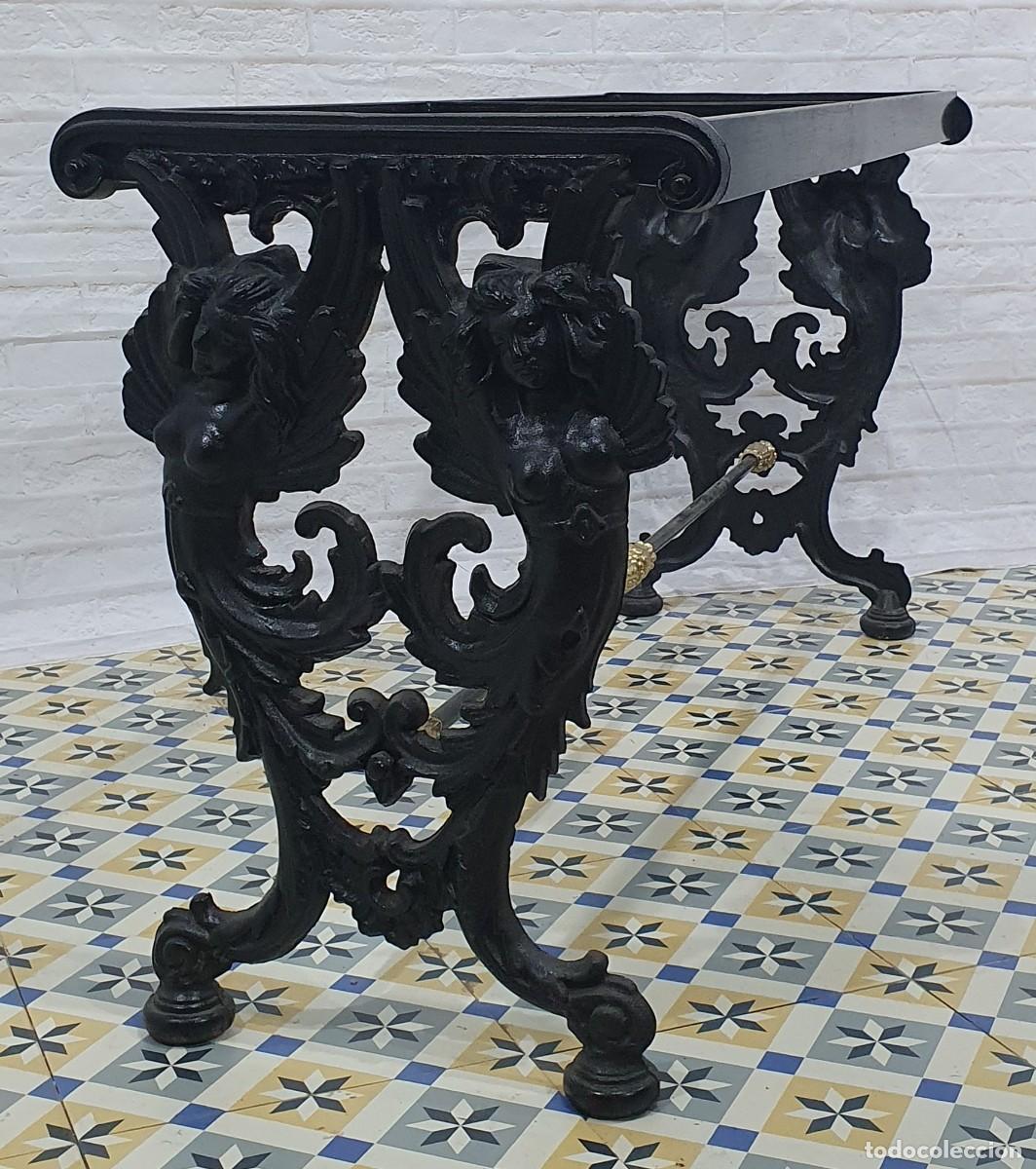 Antig&uuml;edades: Bastidor de mesa en hierro fundido - Foto 2