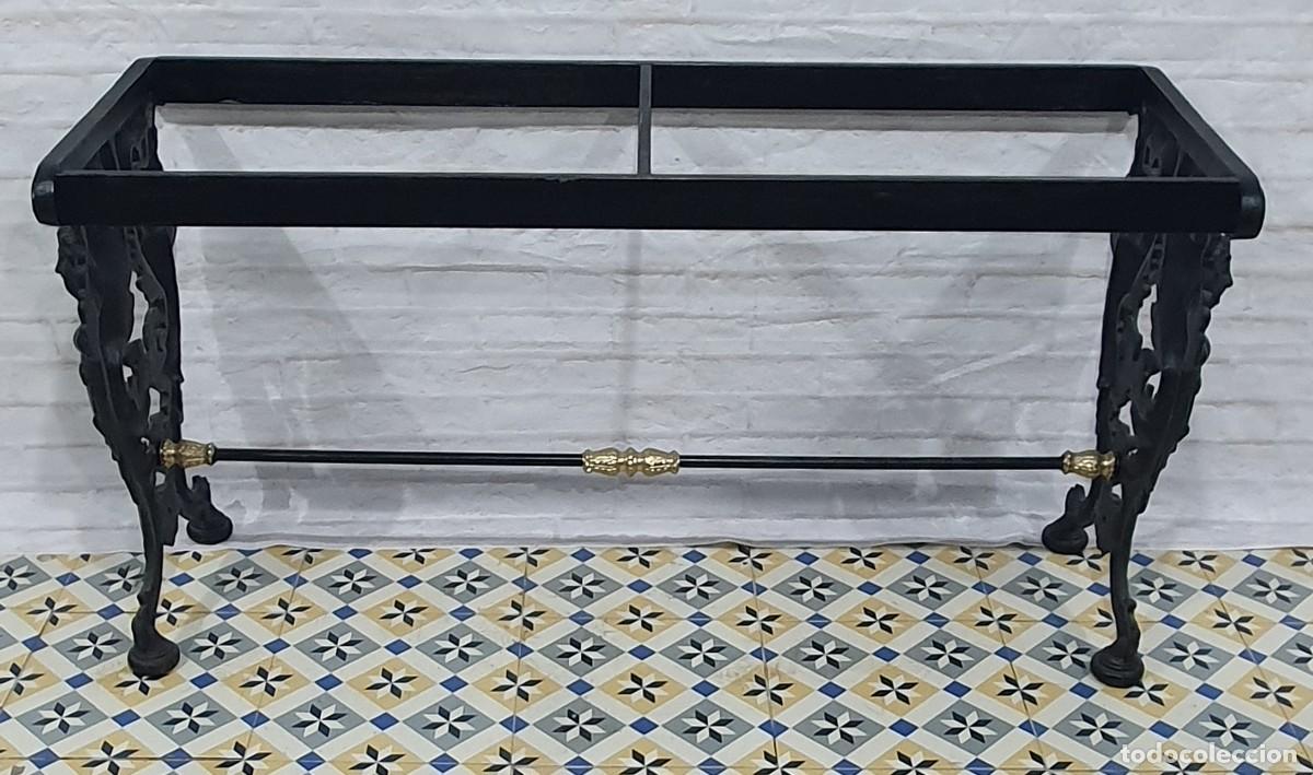 Antig&uuml;edades: Bastidor de mesa en hierro fundido - Foto 3