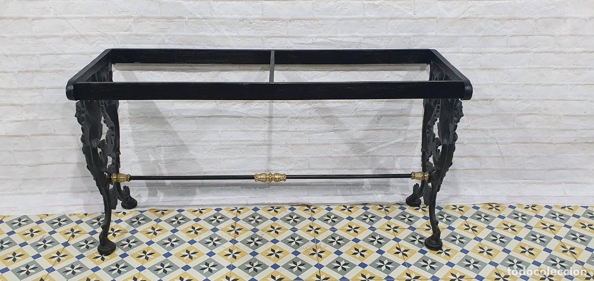 Antig&uuml;edades: Bastidor de mesa en hierro fundido - Foto 4