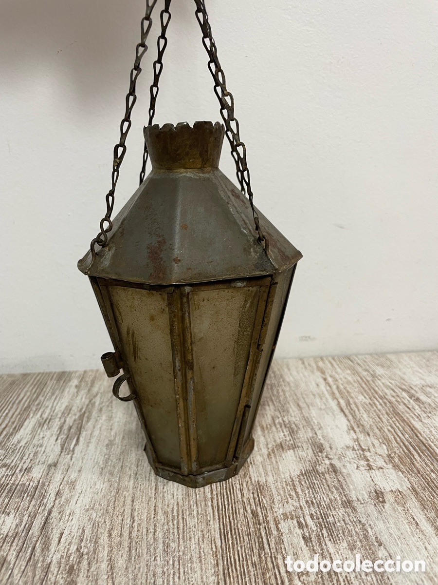 Antig&uuml;edades: FAROLILLO HOJALATA PEQUE&Ntilde;O - Foto 2