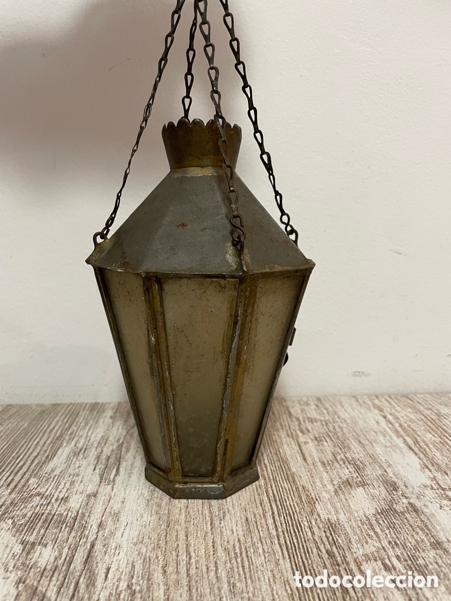 Antig&uuml;edades: FAROLILLO HOJALATA PEQUE&Ntilde;O - Foto 5