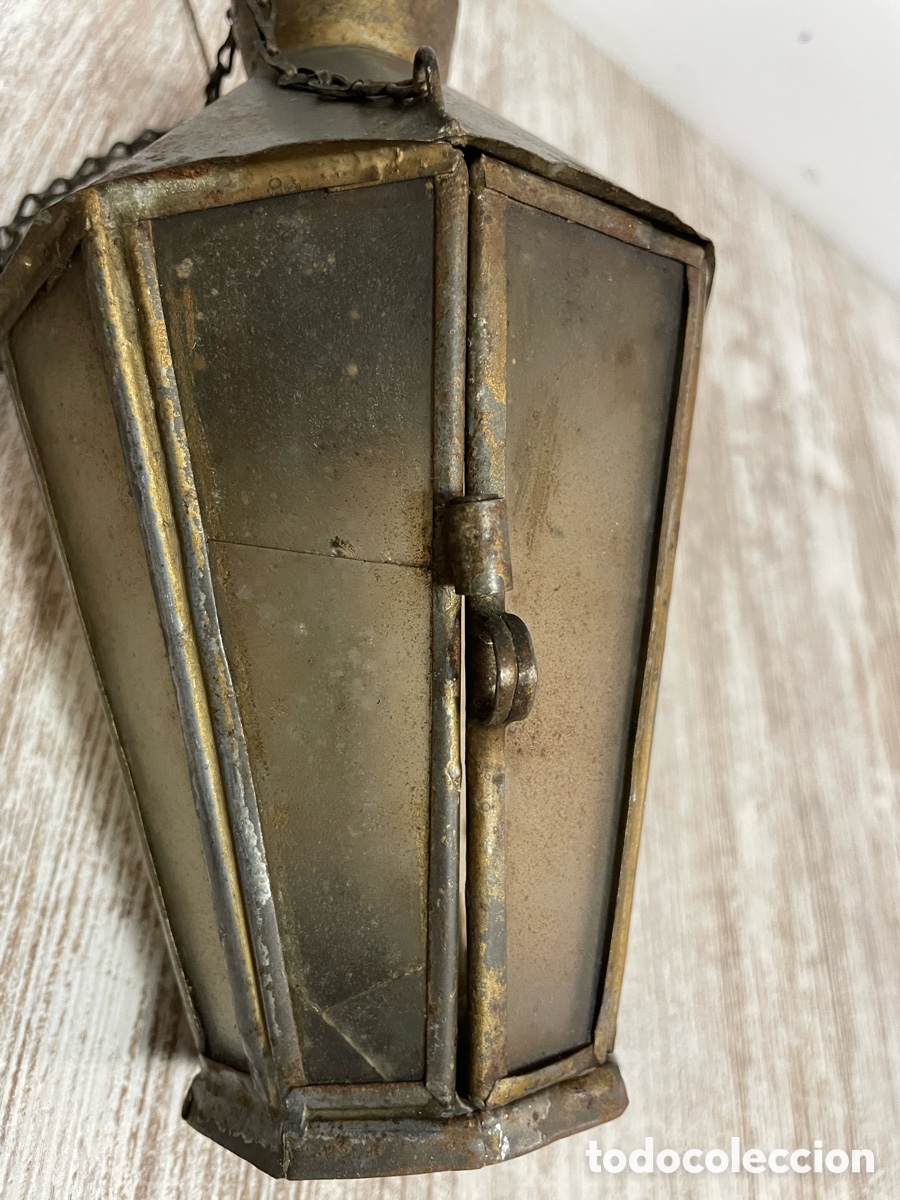 Antig&uuml;edades: FAROLILLO HOJALATA PEQUE&Ntilde;O - Foto 6