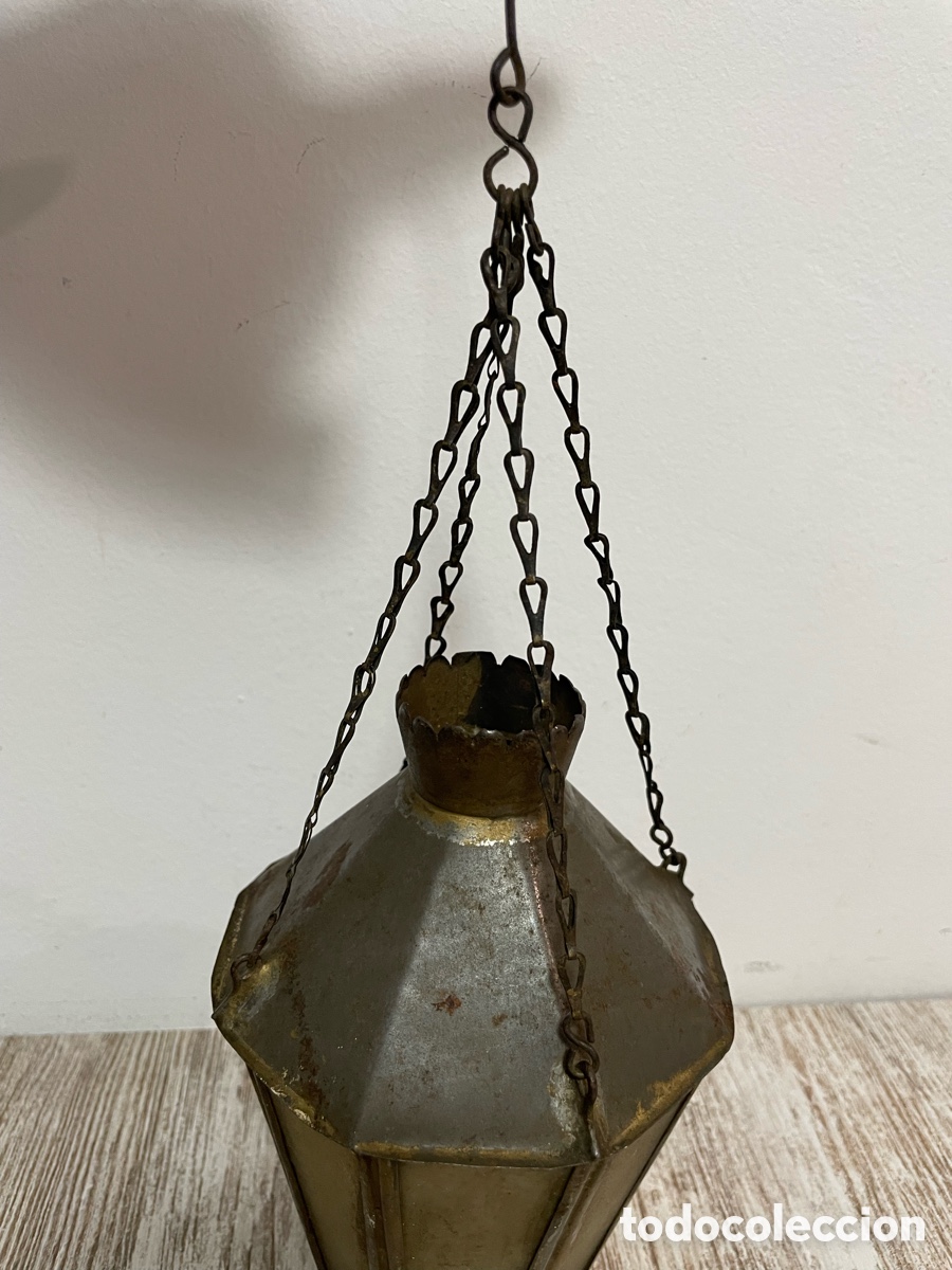 Antig&uuml;edades: FAROLILLO HOJALATA PEQUE&Ntilde;O - Foto 10