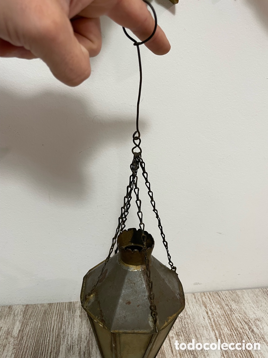Antig&uuml;edades: FAROLILLO HOJALATA PEQUE&Ntilde;O - Foto 11