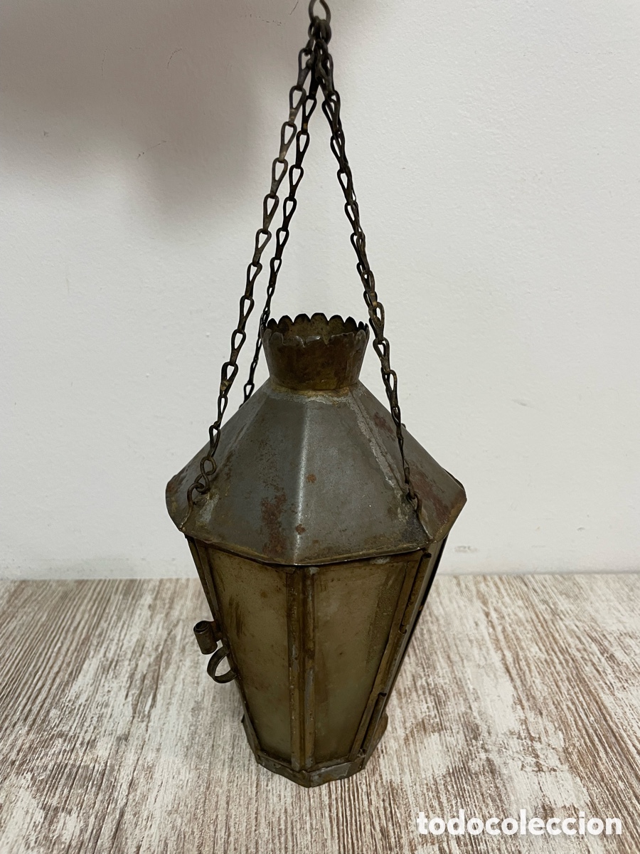 Antig&uuml;edades: FAROLILLO HOJALATA PEQUE&Ntilde;O - Foto 1