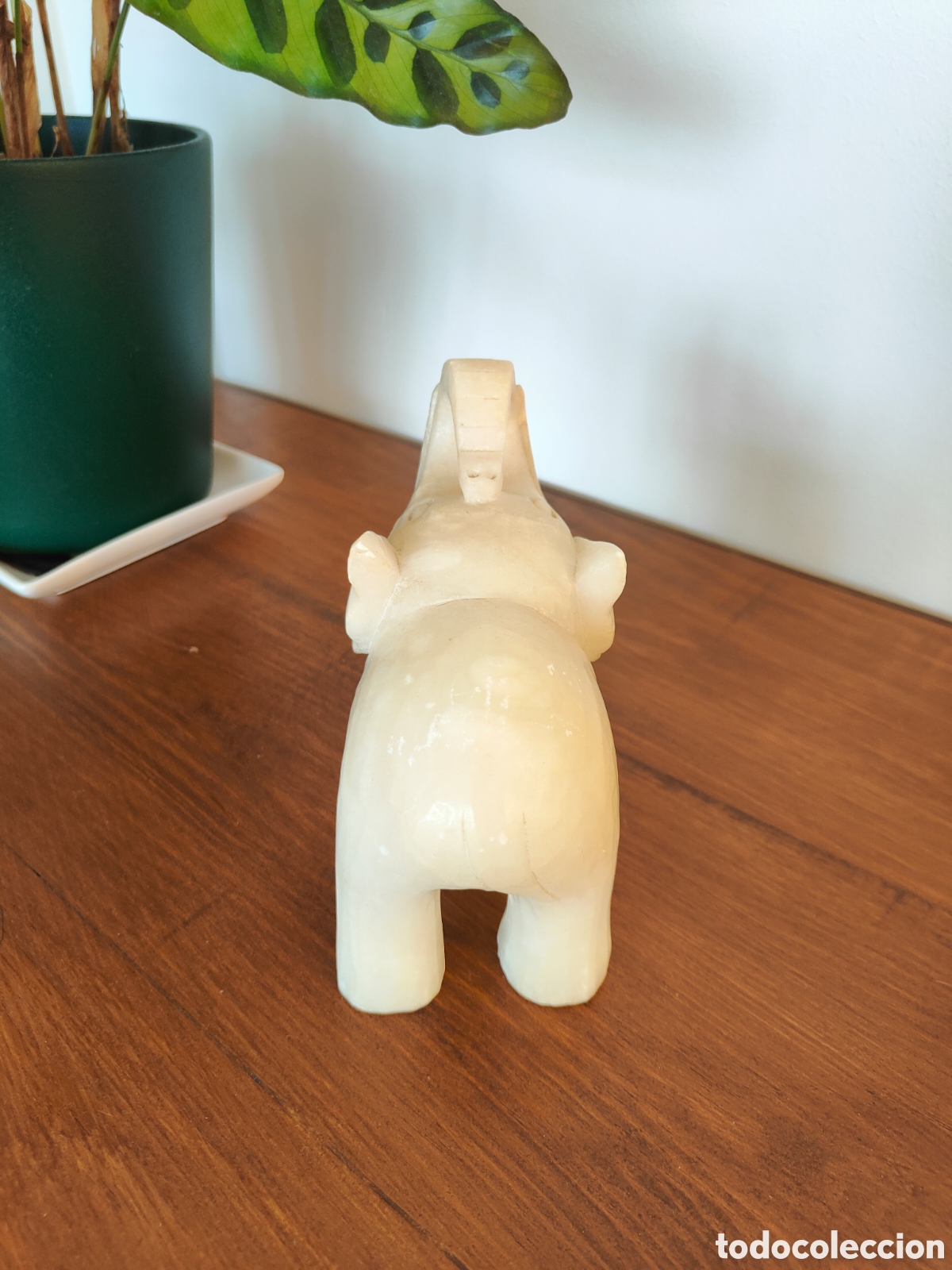 Antig&uuml;edades: Figura elefante de alabastro - Foto 4