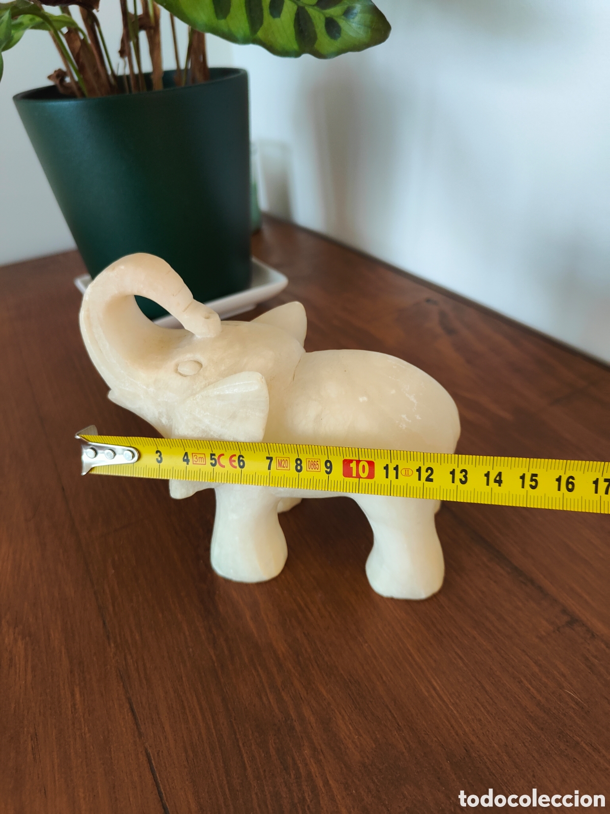 Antig&uuml;edades: Figura elefante de alabastro - Foto 6