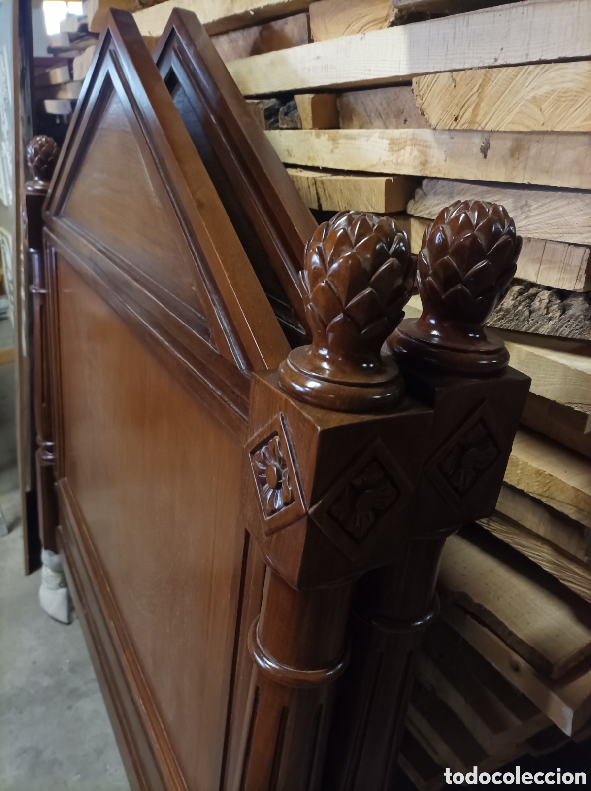 Antig&uuml;edades: Cabeceros en madera para camas de 90 - Foto 4