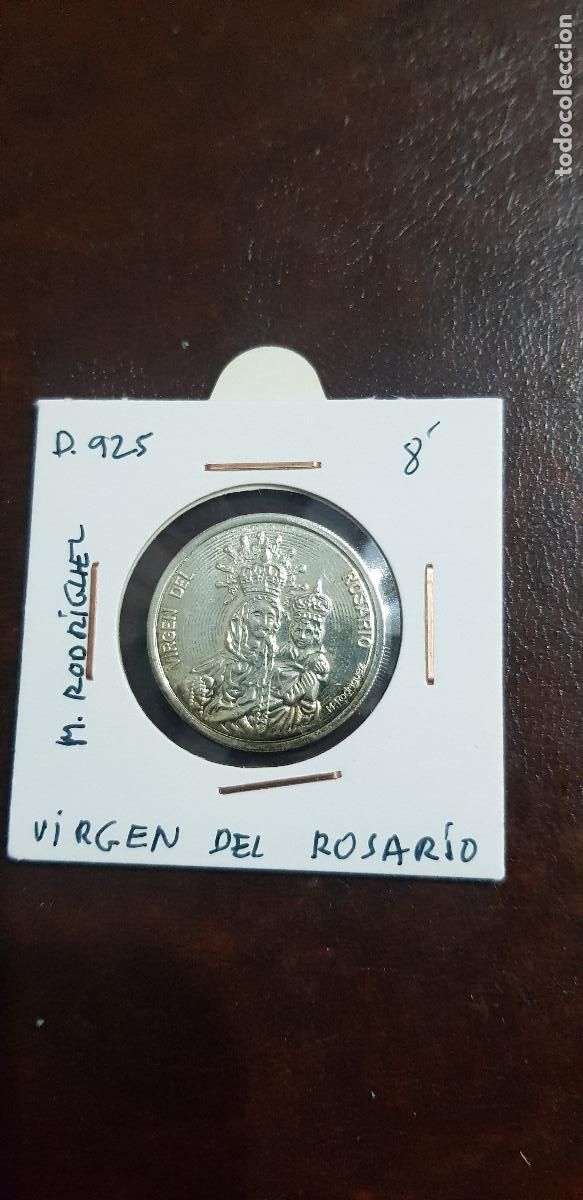 Antig&uuml;edades: VIRGEN DEL ROSARIO- PLATA DE 925 - Foto 1
