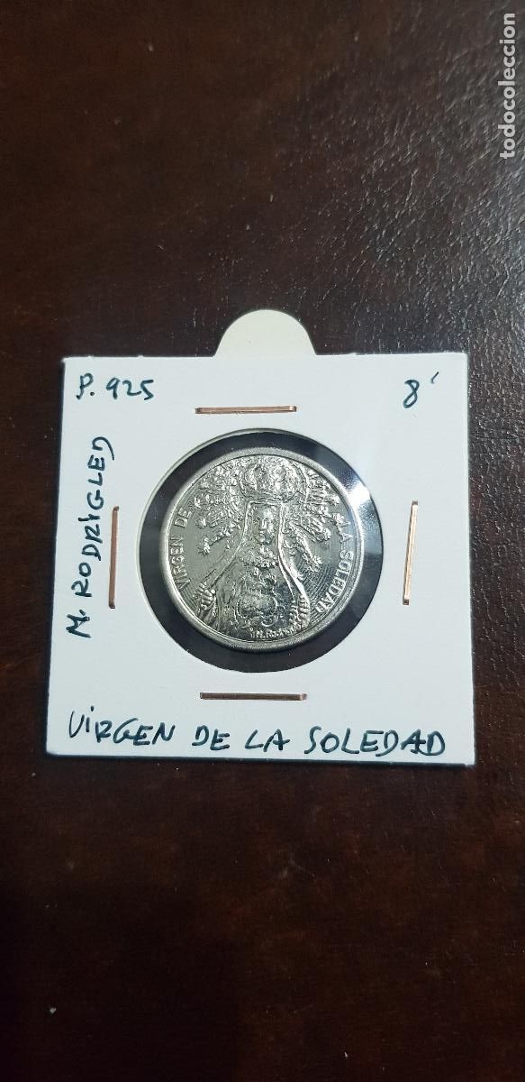 Antig&uuml;edades: VIRGEN DE LA SOLEDAD- PLATA DE 925 - Foto 1