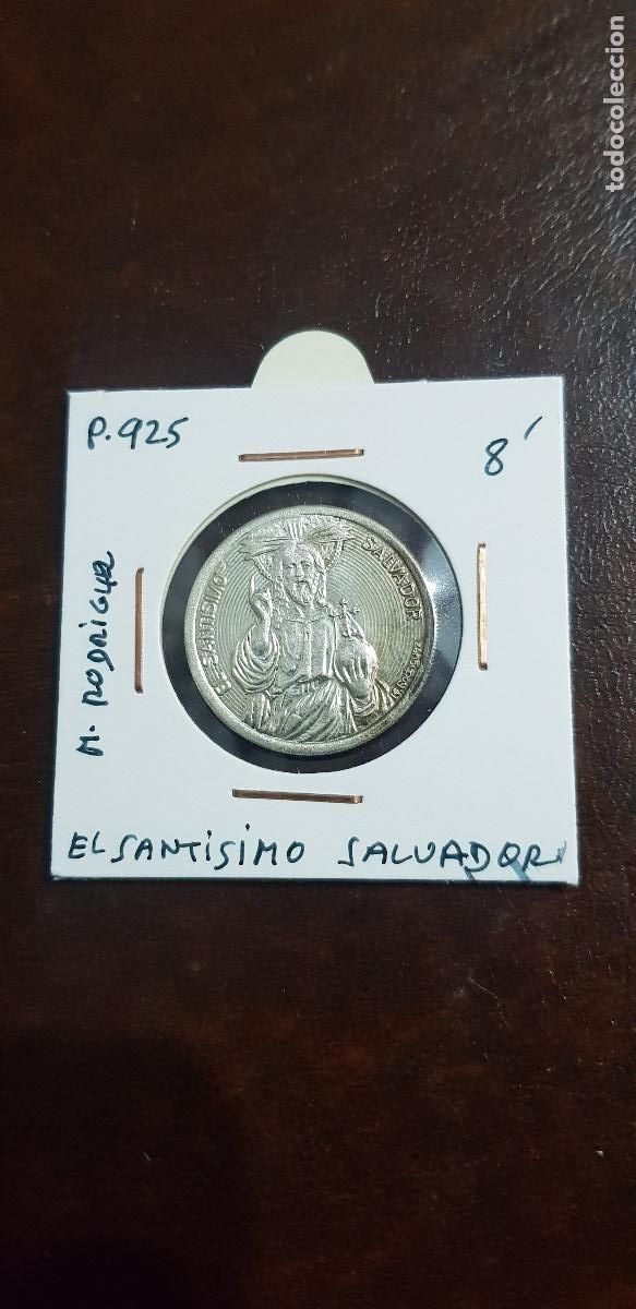 Antig&uuml;edades: EL SANTISIMO SALVADOR- PLATA DE 925 - Foto 1