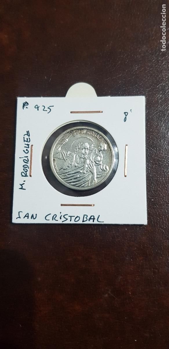 Antig&uuml;edades: SAN CRISTOBAL- PLATA DE 925 - Foto 1