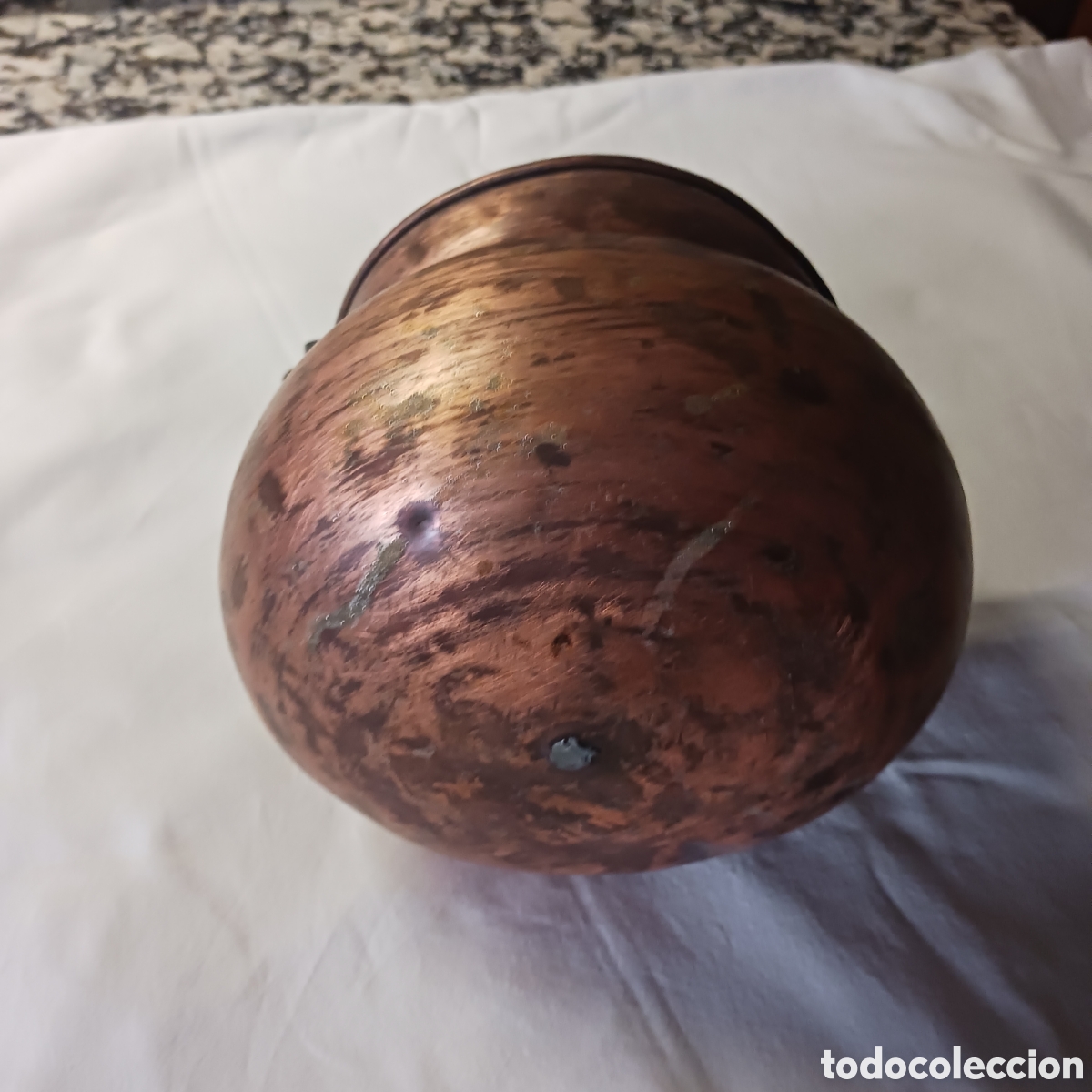 Antig&uuml;edades: Antiguo calderillo de cobre - Foto 5
