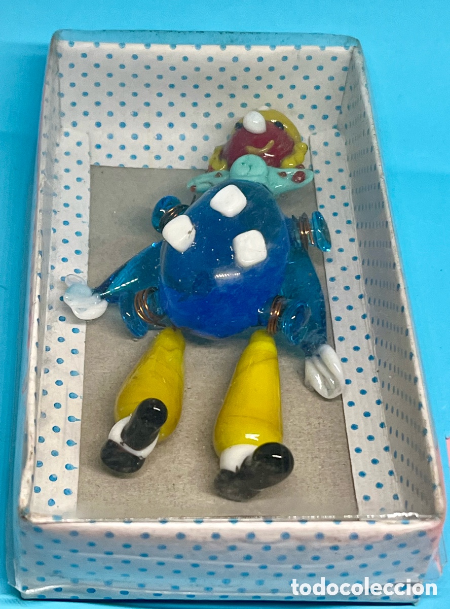 Antig&uuml;edades: PAYASO DE CRISTAL DE MURANO EN SU CAJA - Foto 4