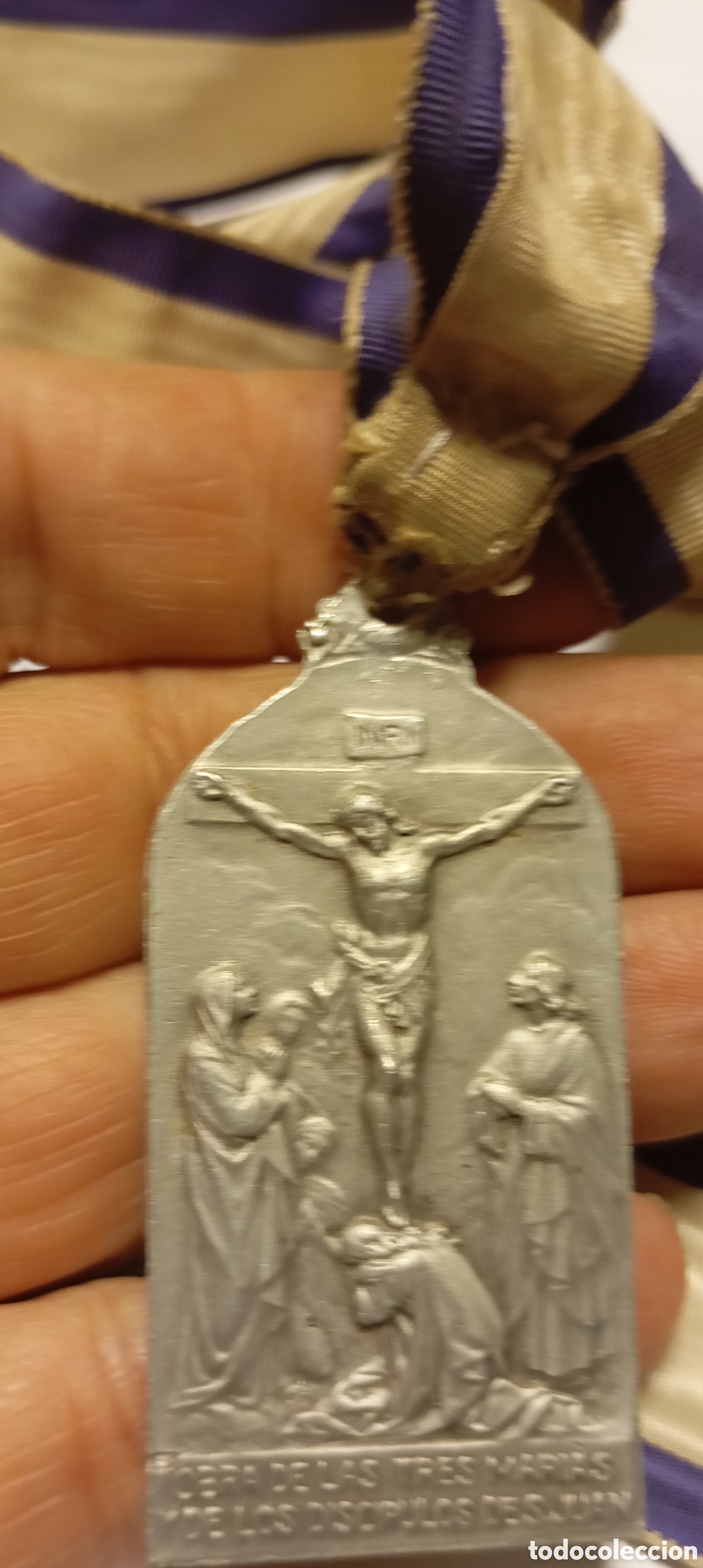 Antig&uuml;edades: Antigua medalla religiosa - Foto 2