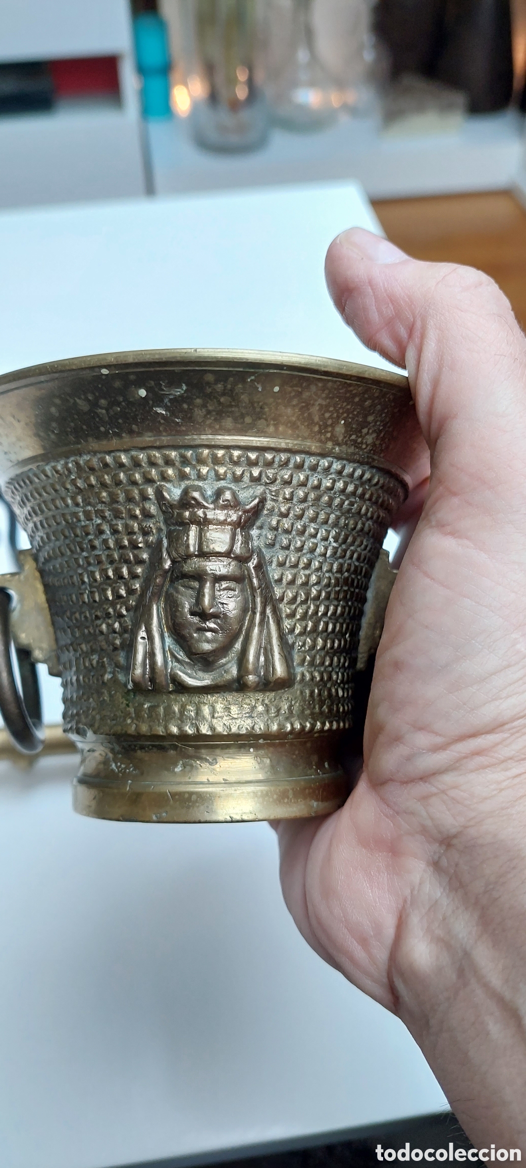 Antig&uuml;edades: Almirez mortero bronce. - Foto 10