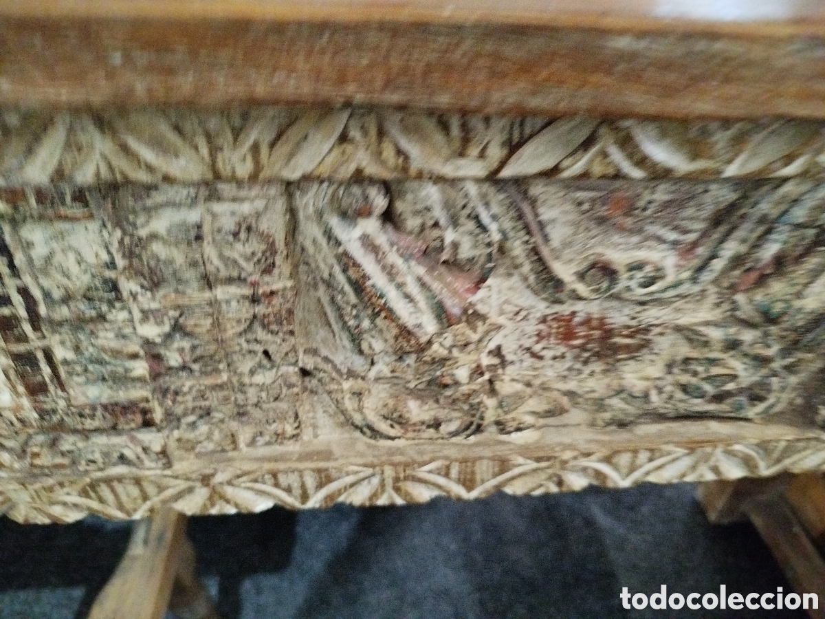 Antig&uuml;edades: Consola de madera tallada - Foto 3