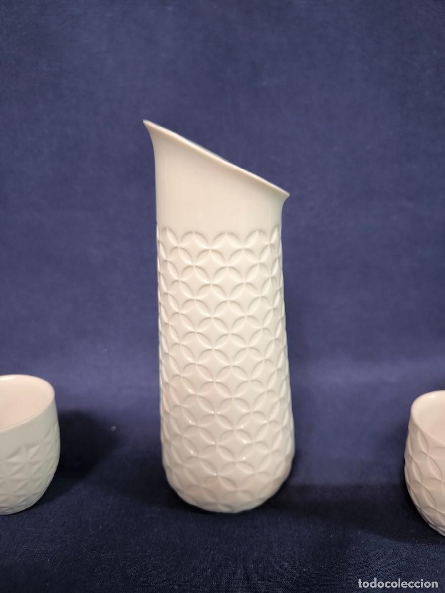 Antig&uuml;edades: BOTELLA Y DOS VASOS DE SAKE EN PORCELANA LLADRO - Foto 2