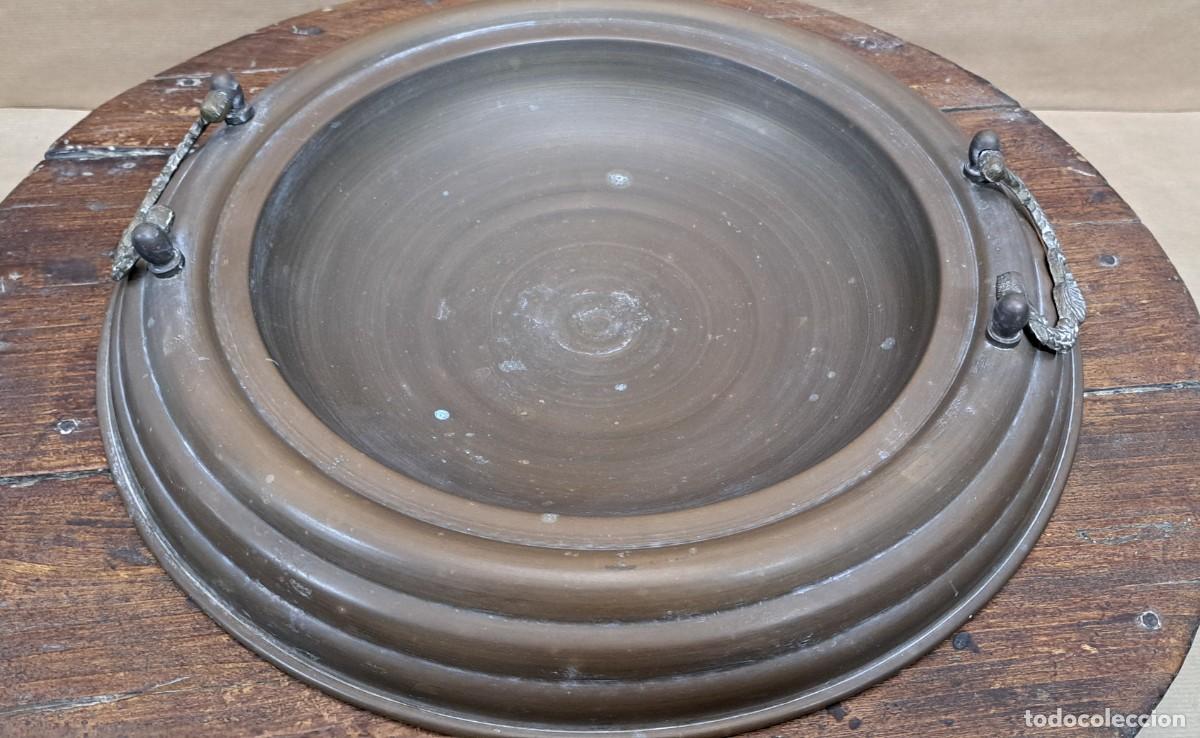 Antig&uuml;edades: Brasero con soporte de madera - Foto 4