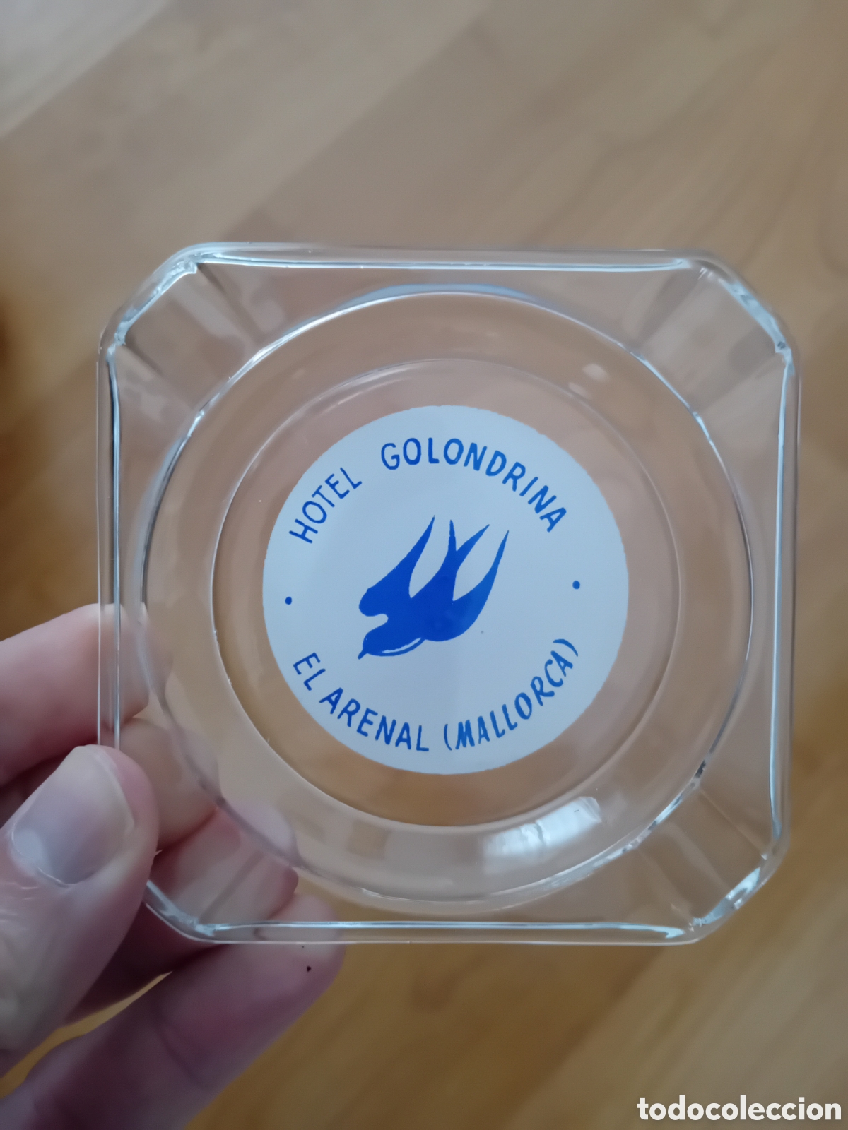 Antiquit&eacute;s: CENICERO CRISTAL HOTEL GOLONDRINA. EL ARENAL. MALLORCA