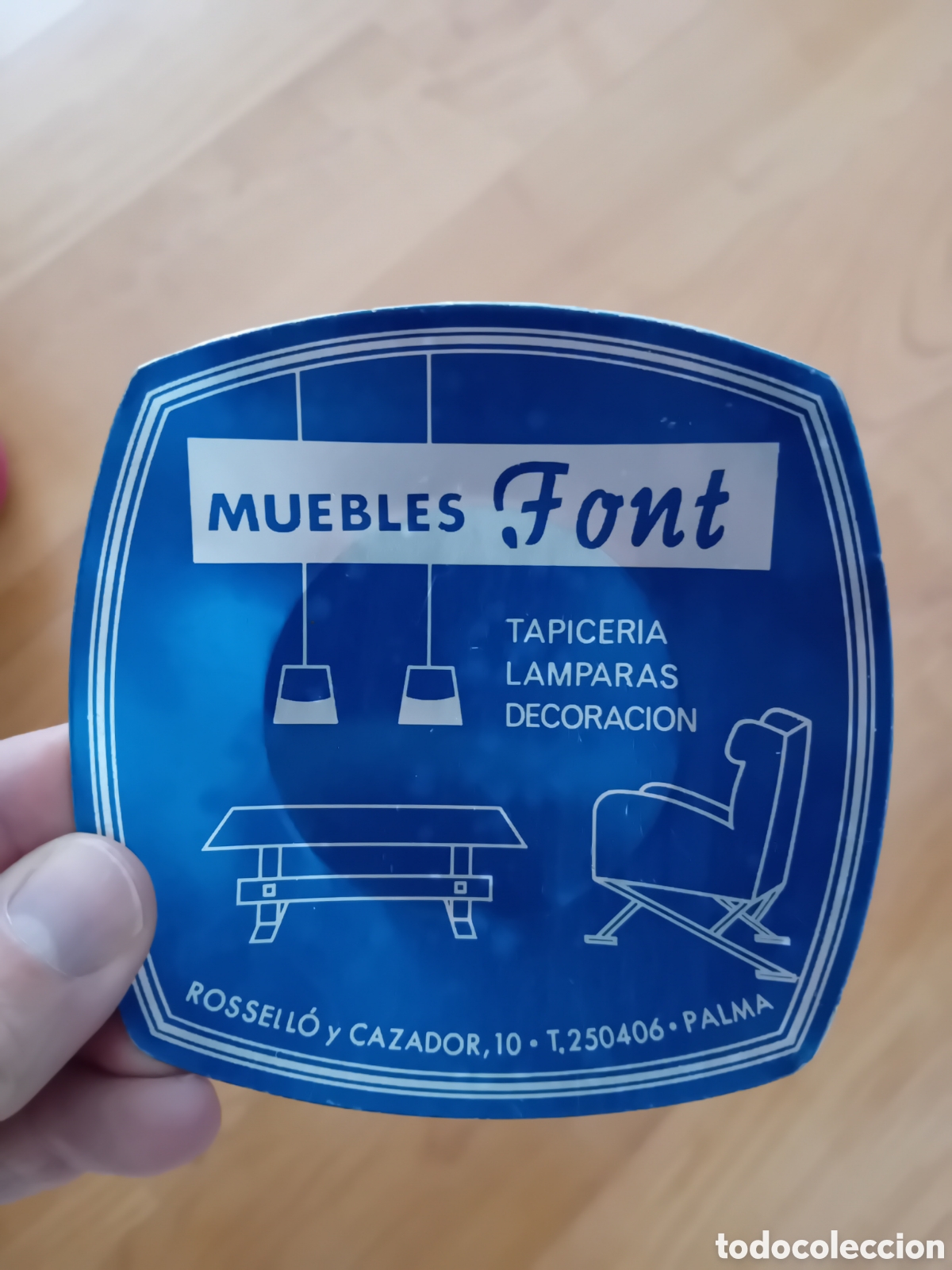 Antig&uuml;edades: CENICERO METALICO MUEBLES FONT. MALLORCA