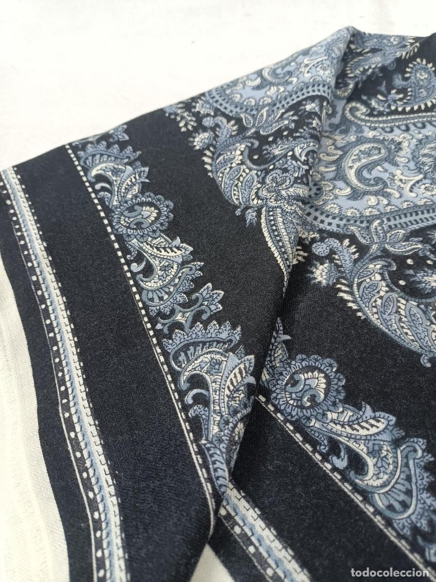 Antig&uuml;edades: Antiguo pa&ntilde;uelo de merino estampado - Foto 3