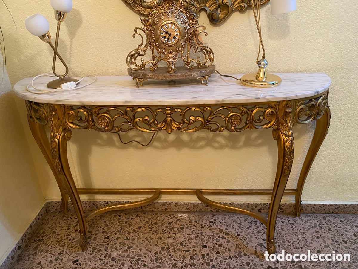 Antig&uuml;edades: Consola con espejo estilo Rococo - Foto 1