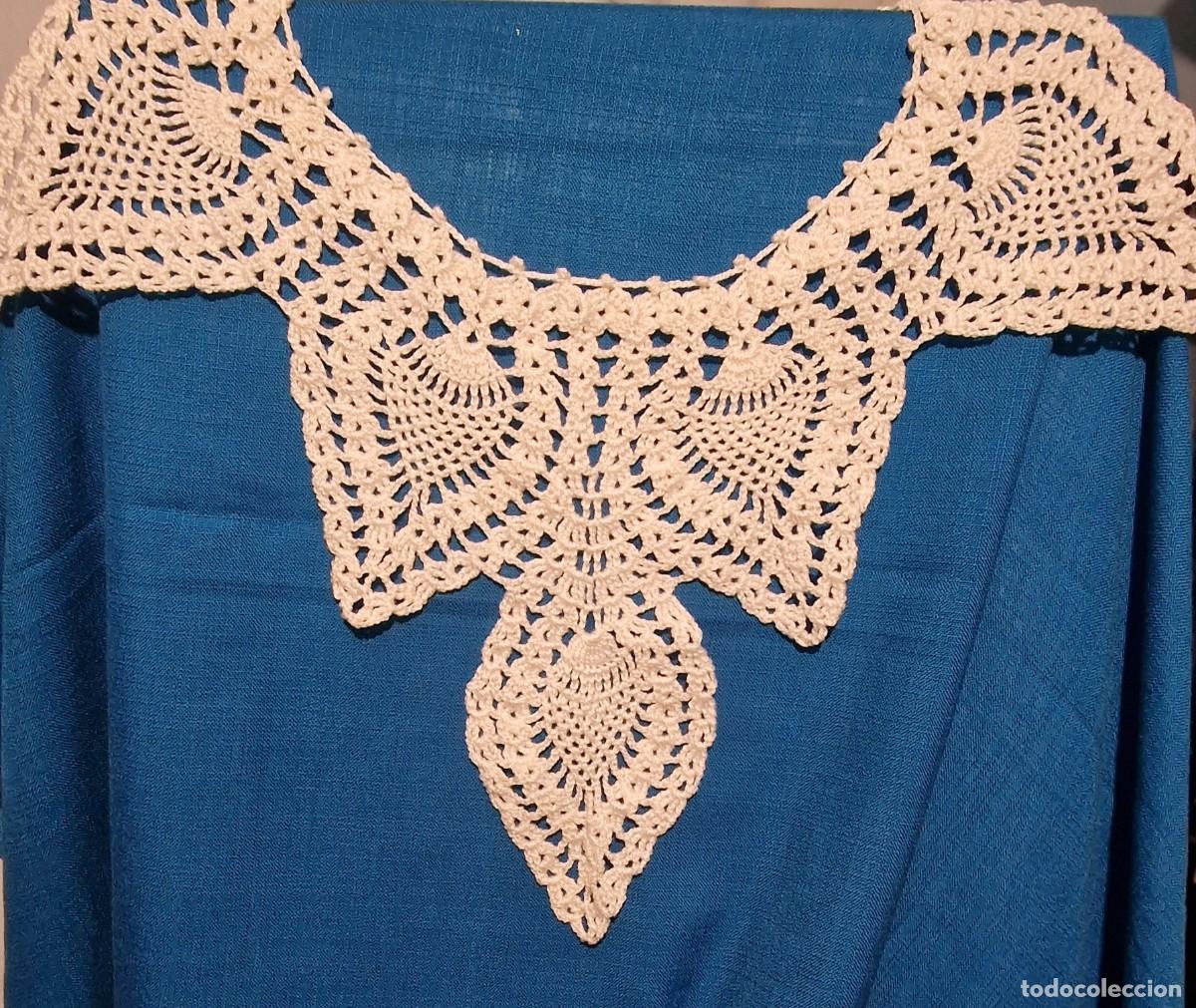 Antig&uuml;edades: antiguo cuello de crochet hecho a mano - Foto 1