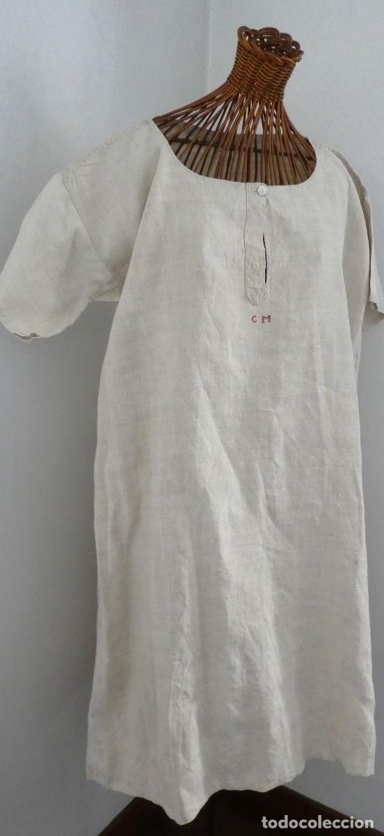 Antig&uuml;edades: ANTIGUO CAMIS&Oacute;N DE LINO S.XIX - Foto 3