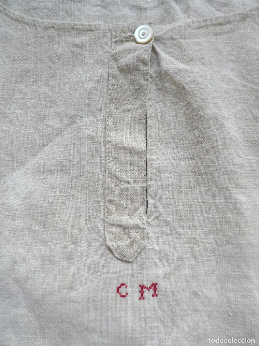 Antig&uuml;edades: ANTIGUO CAMIS&Oacute;N DE LINO S.XIX - Foto 6