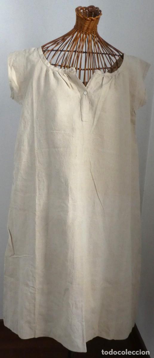Antig&uuml;edades: ANTIGUO CAMIS&Oacute;N DE LINO S.XIX - Foto 1
