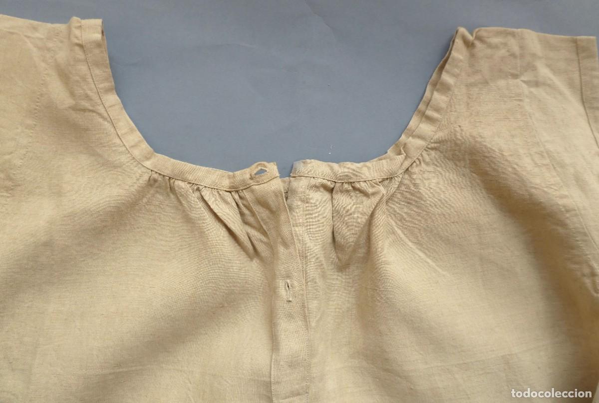 Antig&uuml;edades: ANTIGUO CAMIS&Oacute;N DE LINO S.XIX - Foto 2