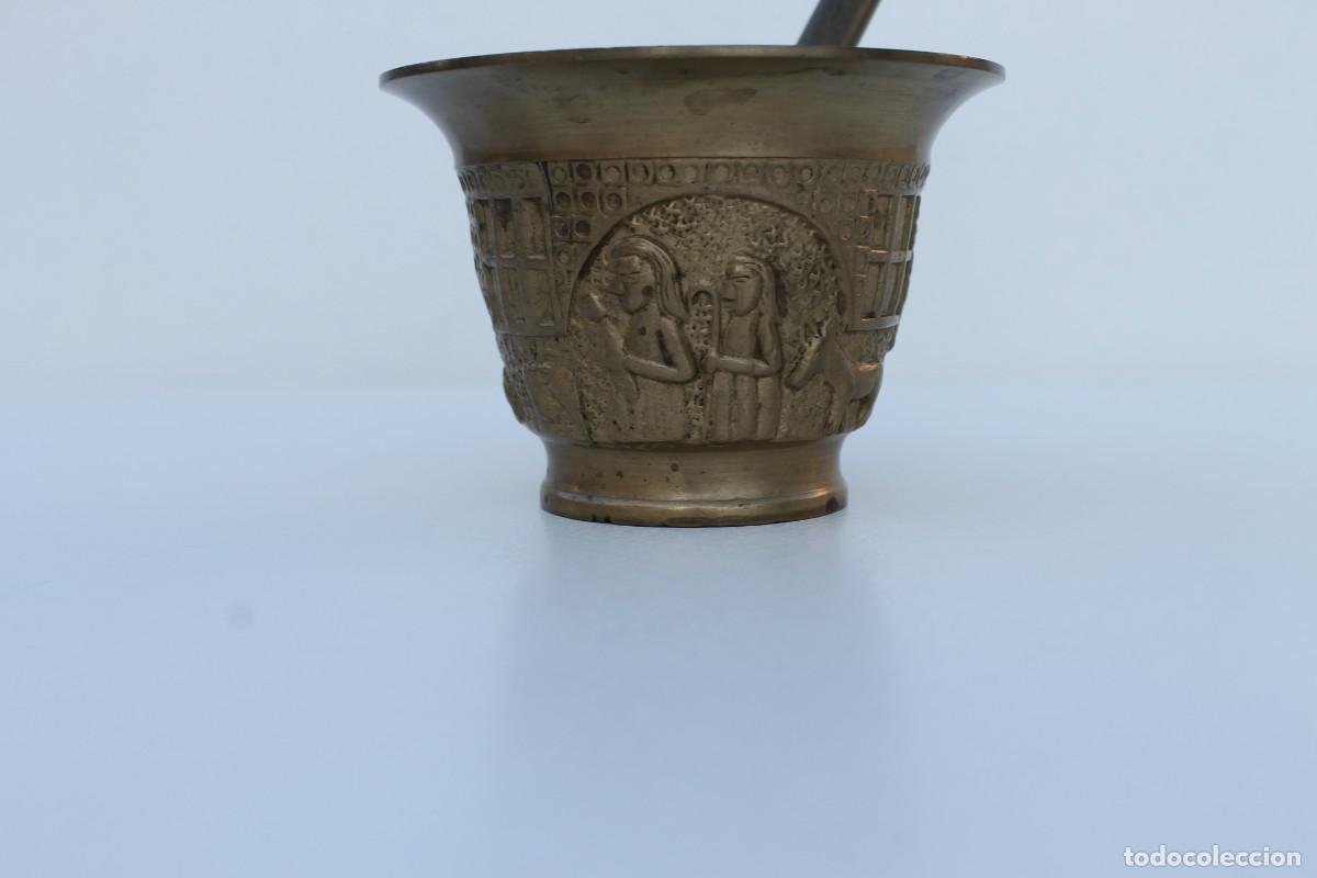 Antig&uuml;edades: ANTIGUO ALMIREZ MORTERO DE BRONCE . 500G - Foto 2