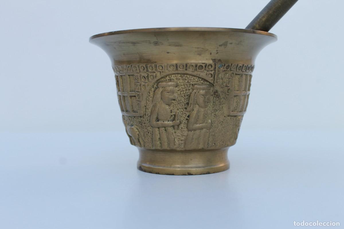 Antig&uuml;edades: ANTIGUO ALMIREZ MORTERO DE BRONCE . 500G - Foto 4