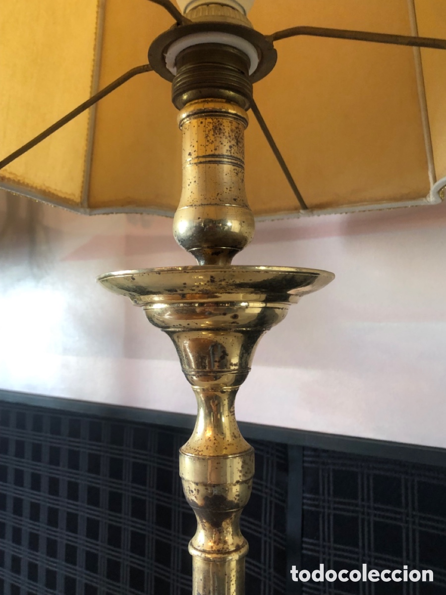 Antig&uuml;edades: 2 lamparas estilo modernista con la base octogonal - Foto 7