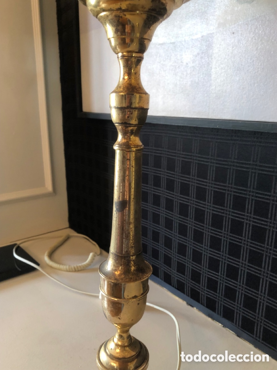Antig&uuml;edades: 2 lamparas estilo modernista con la base octogonal - Foto 11