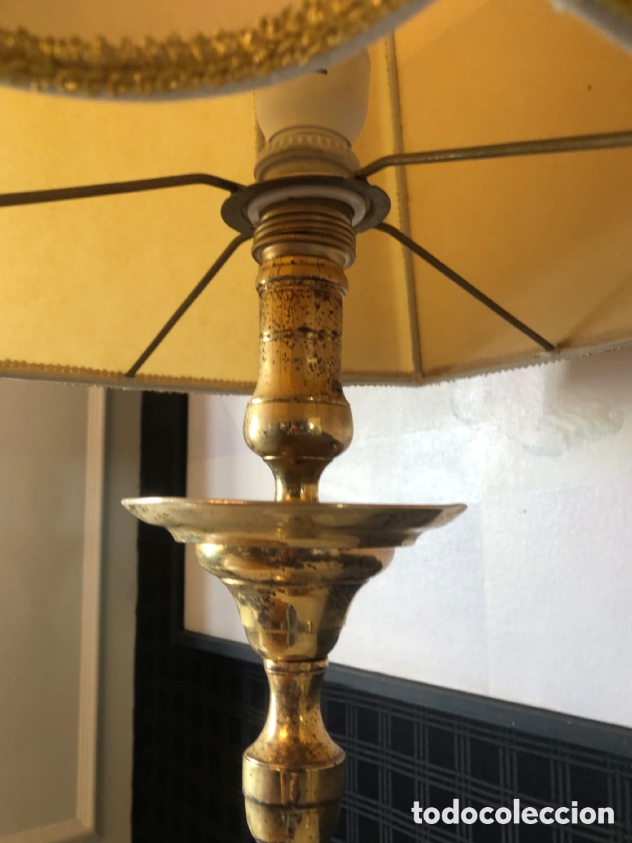 Antig&uuml;edades: 2 lamparas estilo modernista con la base octogonal - Foto 12