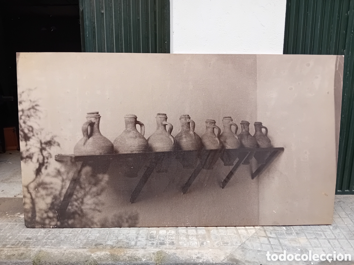 Antig&uuml;edades: Tabl&oacute;n botijos rusticos ceramicas grandes dimensiones - Foto 1