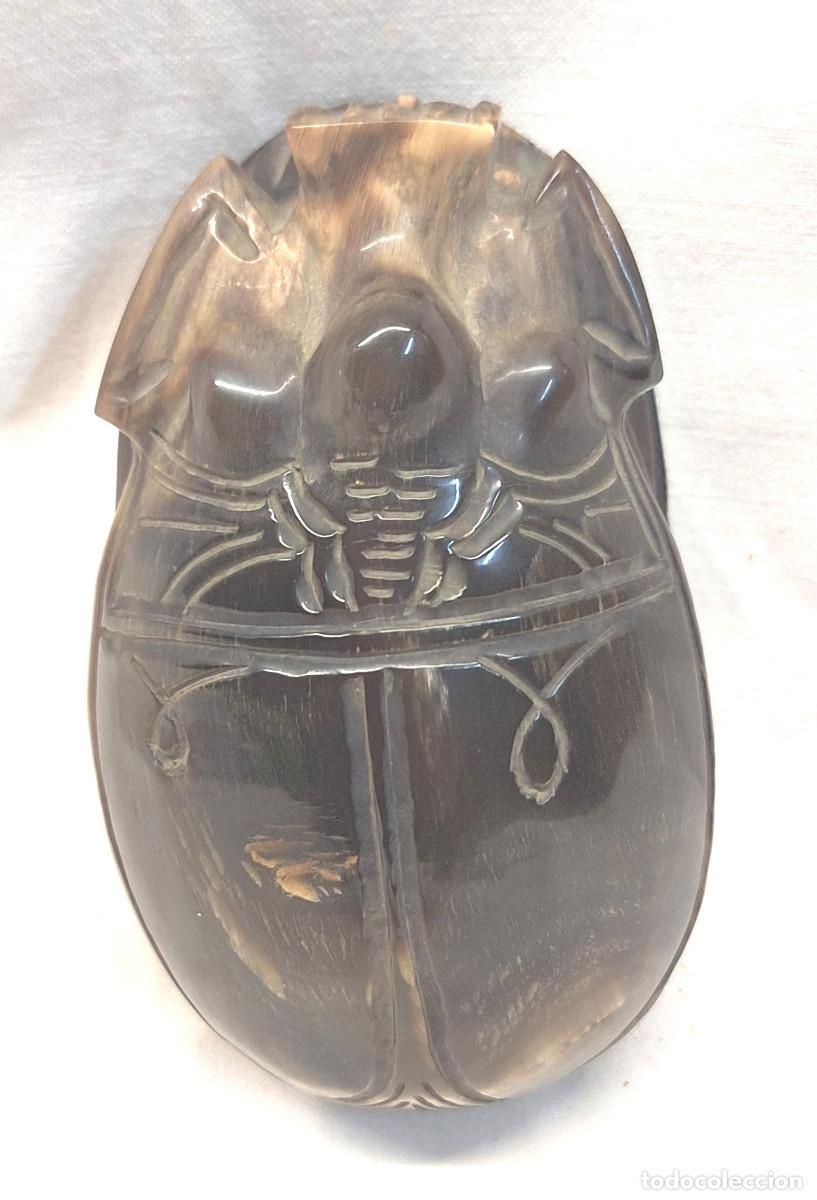 Antig&uuml;edades: Escarabajo roca Ra men Kepher Vida y Poder. Med. 11 cm - Foto 1