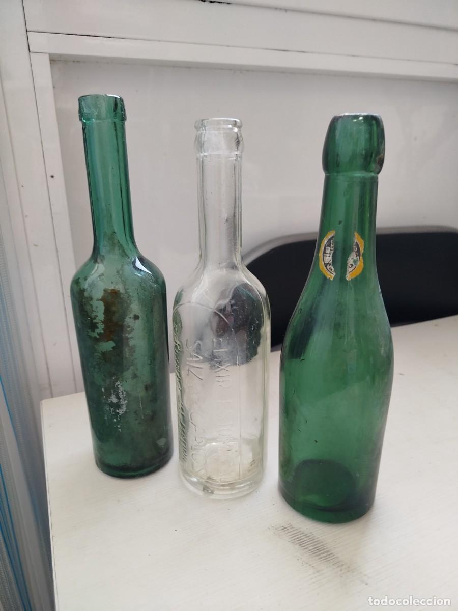 Antig&uuml;edades: Botellas vidrio antiguas - Foto 1