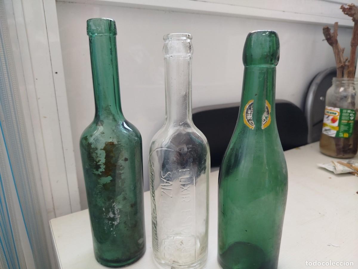 Antig&uuml;edades: Botellas vidrio antiguas - Foto 2