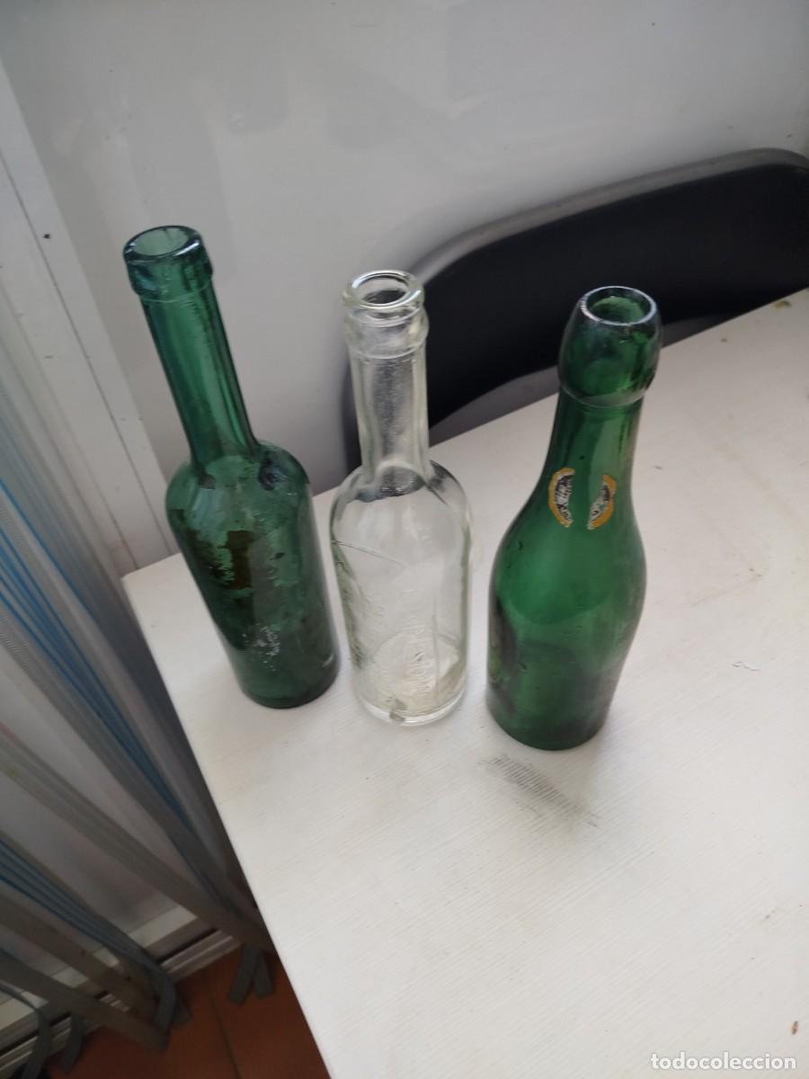Antig&uuml;edades: Botellas vidrio antiguas - Foto 3