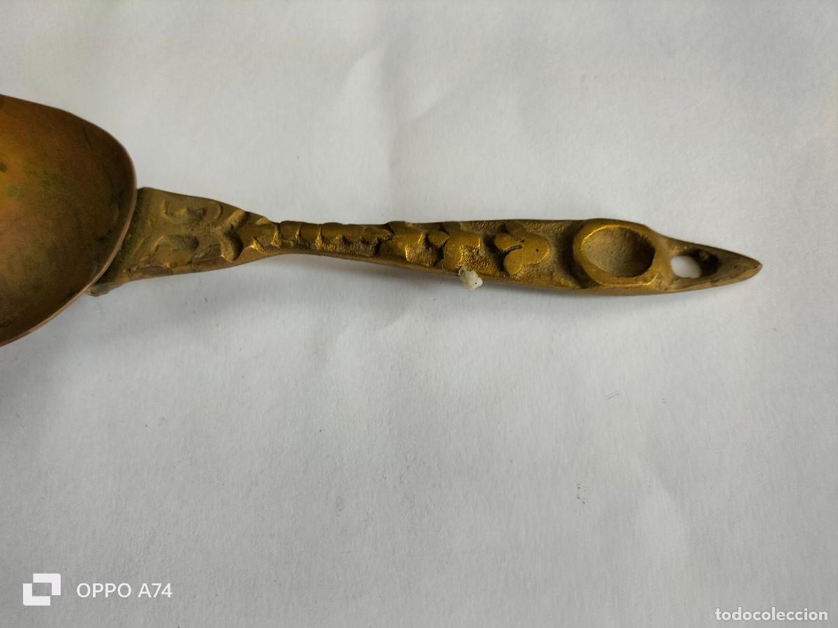 Antig&uuml;edades: RECOGEDOR CUCHARON DE COBRE - Foto 3