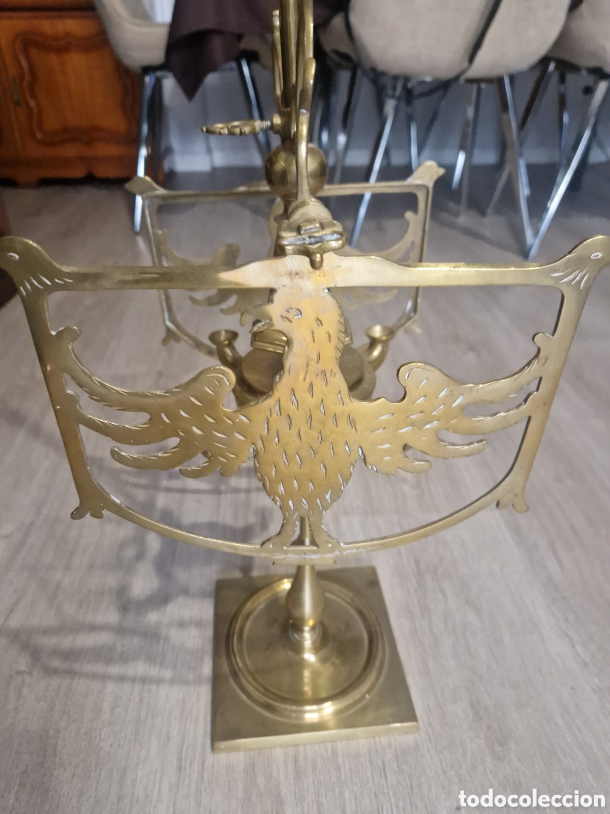 Antig&uuml;edades: ANTIGUA L&Aacute;MPARA DE ACEITE EN BRONCE - Foto 1