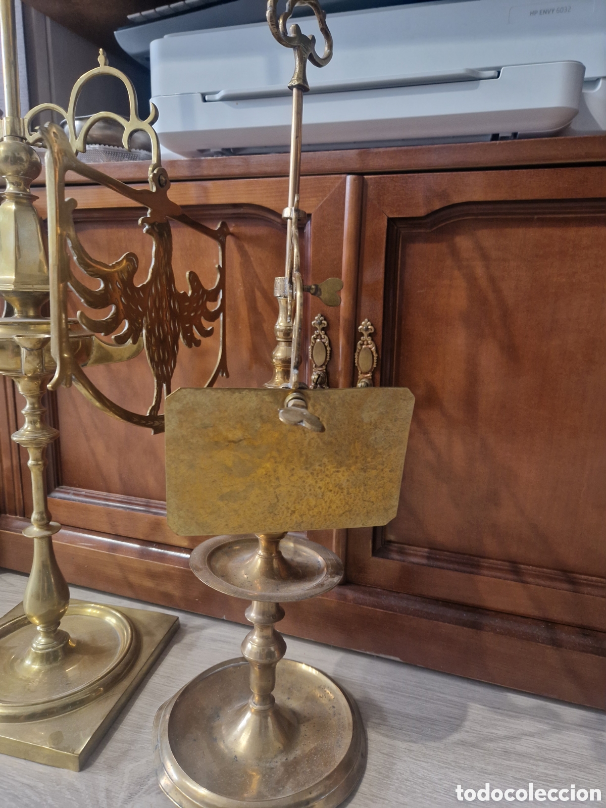 Antig&uuml;edades: L&Aacute;MPARA DE ACEITE EN BRONCE PEQUE&Ntilde;A - Foto 1